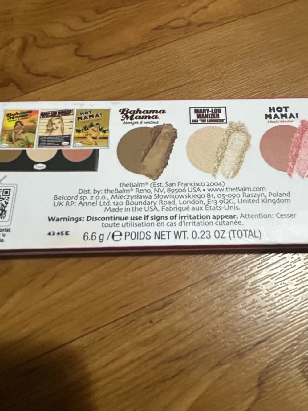 theBalm Face Palette - Brown, Champagne, Coral Pink